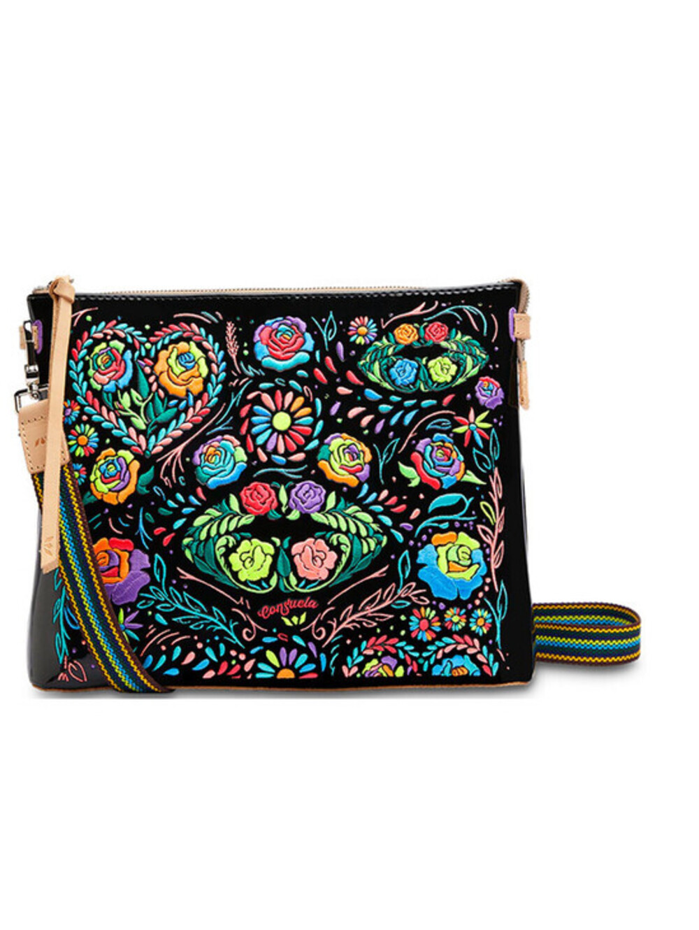 Consuela Rita Downtown Colorful Embroidered Crossbody Purse